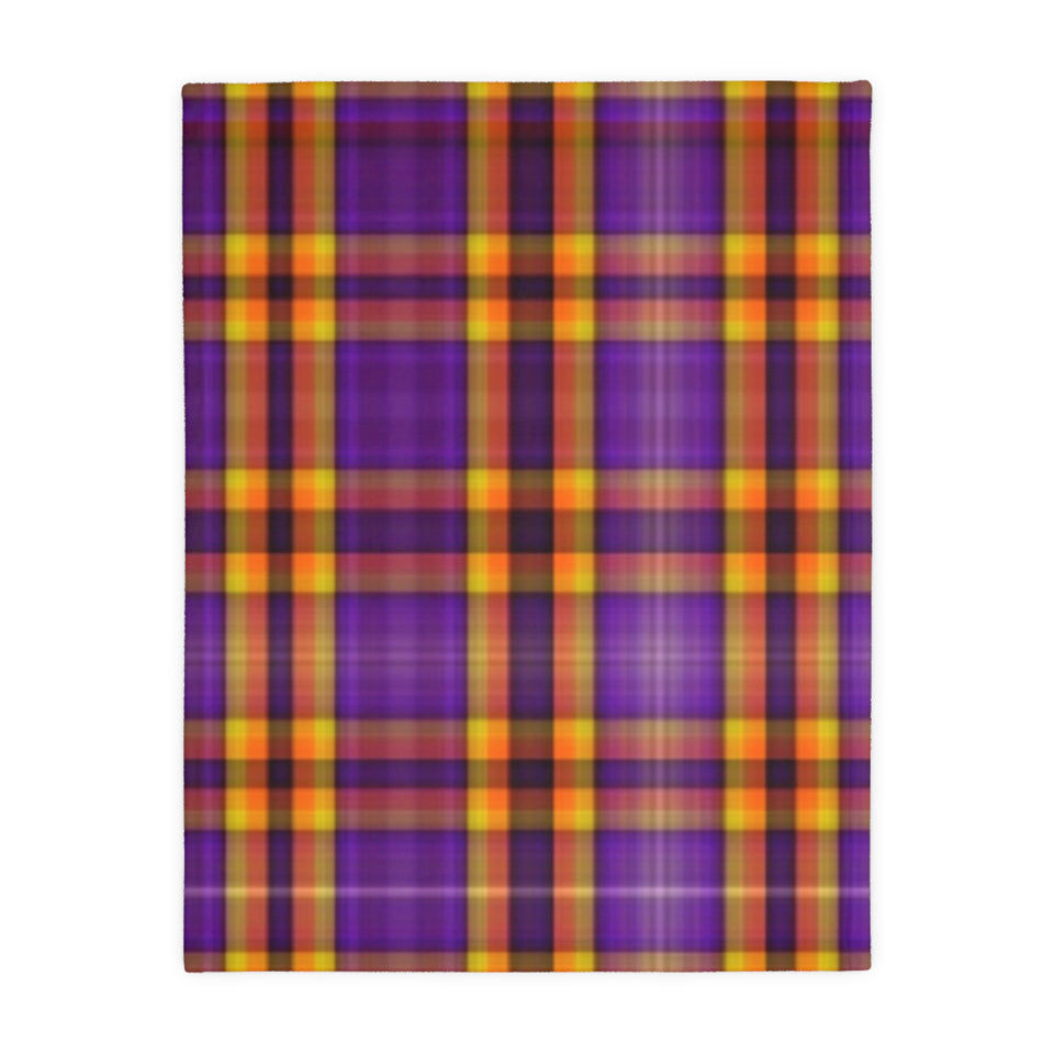 40CB  Colorful Plaid Blanket