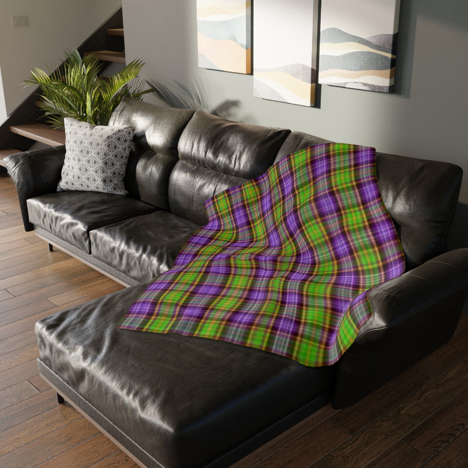 41CB  Colorful Plaid Blanket