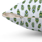 35PCF  Peacock Feather Pillow