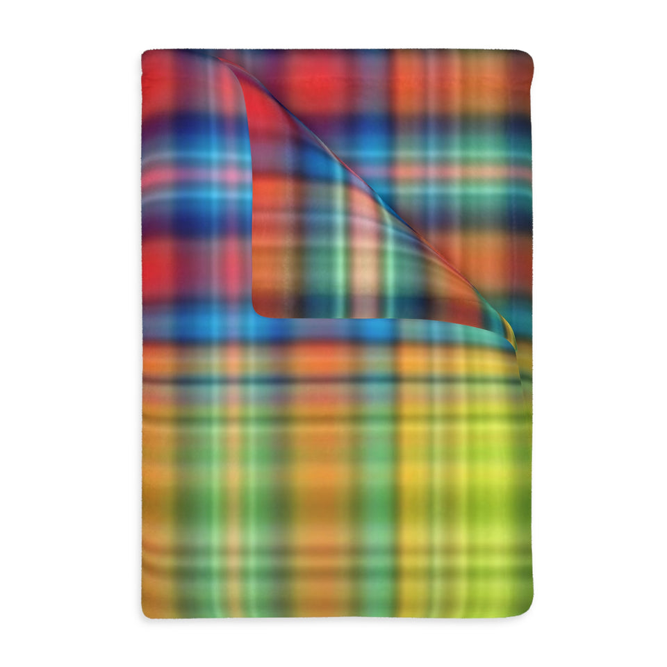64CB  Colorful Plaid Blanket