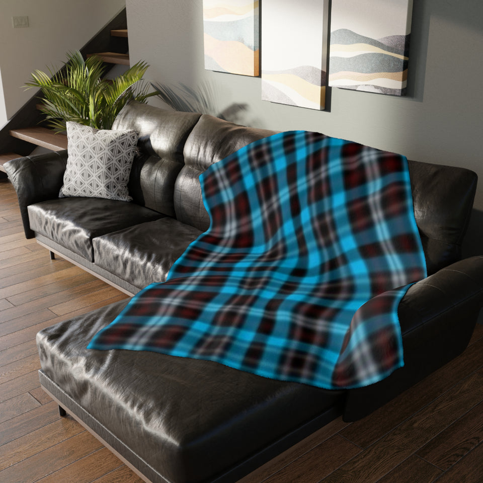 56CB  Colorful Plaid Blanket