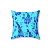 23PCF  Peacock Feather Pillow