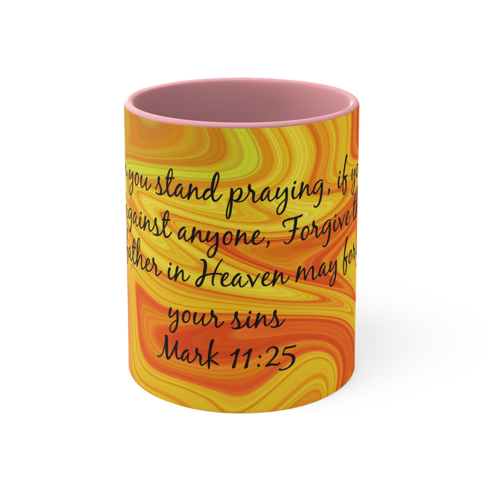 15CMSM  Colorful Marble Mark 11:25 Mug