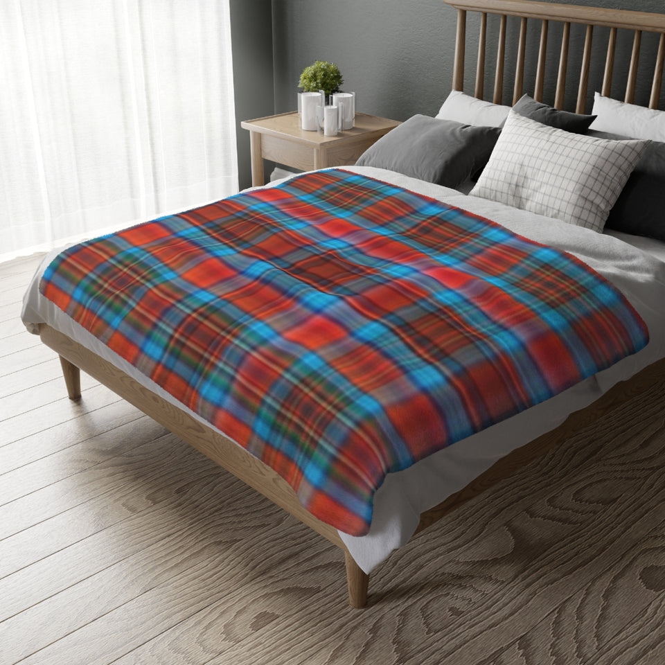 61CB  Colorful Plaid Blanket
