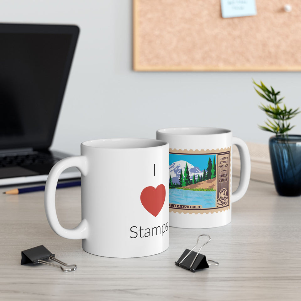 5NPS  Mt Rainier Stamp Mug
