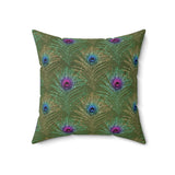 9PCF  Peacock Feather Pillow