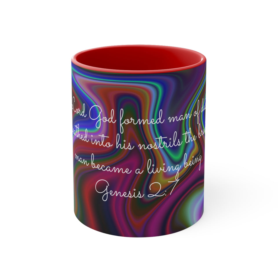 60CMSM  Colorful Marble Genesis 2:7 Mug