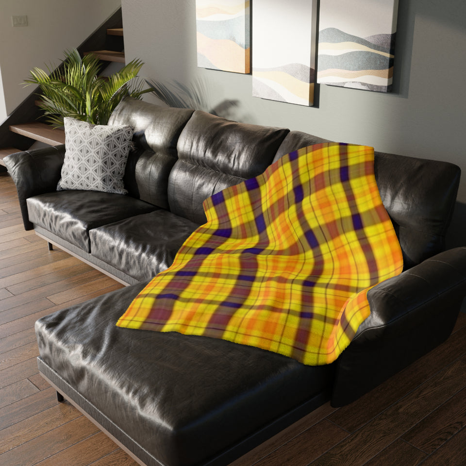 33CB  Colorful Plaid Blanket