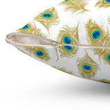 16PCF  Peacock Feather Pillow