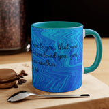 1CMSM  Colorful Marble John 13:34  Mug