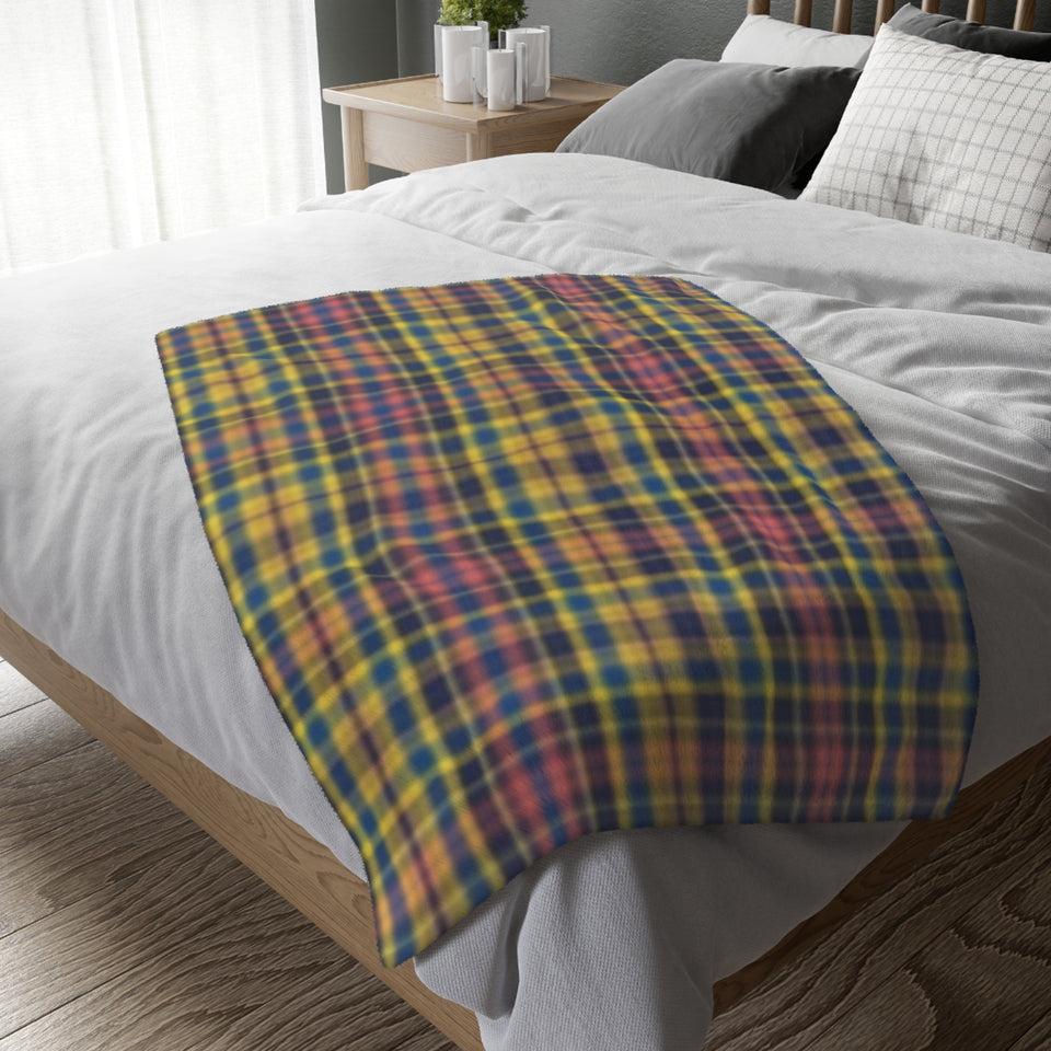 7CB  Colorful Plaid Blanket