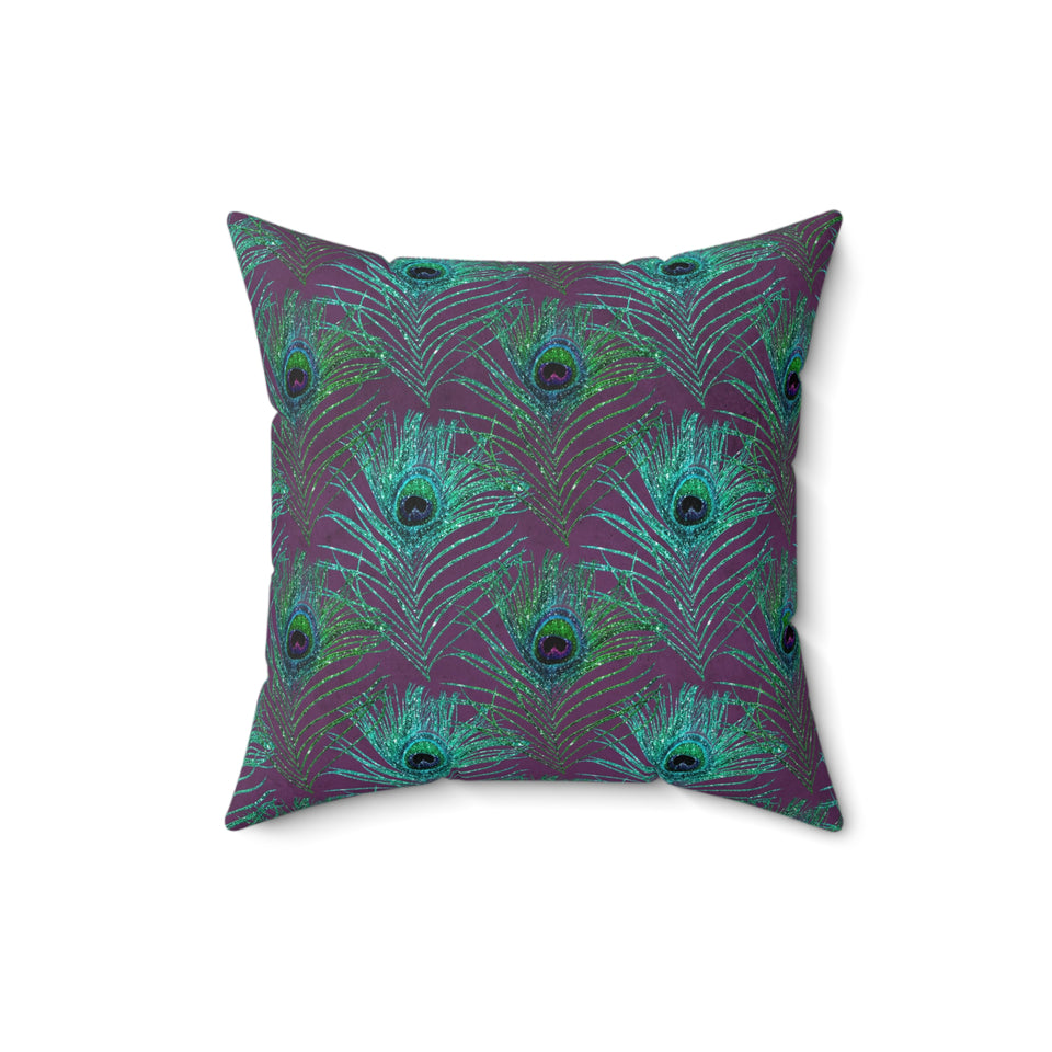 10PCF  Peacock Feather Pillow