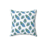 17PCF  Peacock Feather Pillow