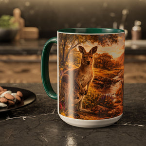 AM61  Kangaroo Family Mug
