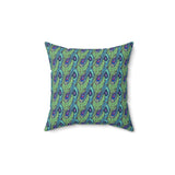 53PCF  Peacock Feather Pillow
