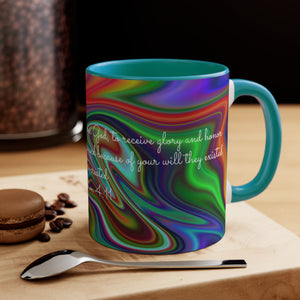 55CMSM  Colorful Marble Revelation 4:11 Mug