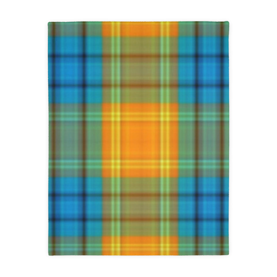 38CB  Colorful Plaid Blanket