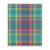 68CB  Colorful Plaid Blanket