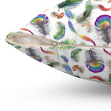 45PCF  Peacock Feather Pillow