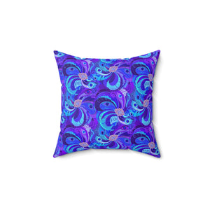 25PCF  Peacock Feather Pillow