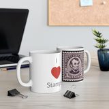 4ALSM  Abraham Lincoln US Stamp mug