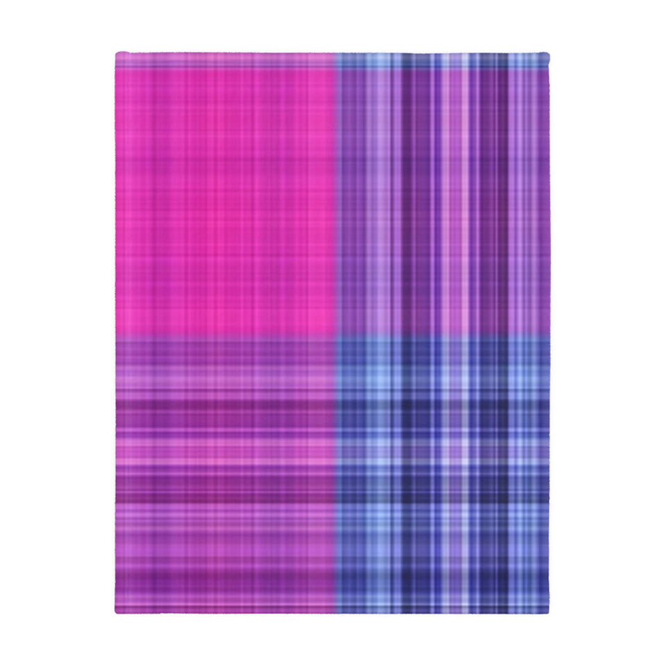 17CB  Colorful Plaid Blanket