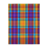 49CB  Colorful Plaid Blanket