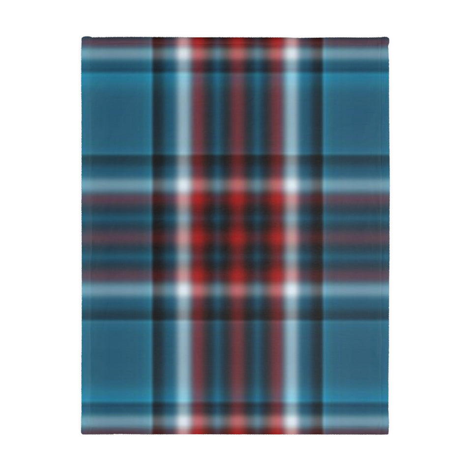 55CB  Colorful Plaid Blanket