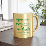 15SGM  Silver and Gold Christian Mug