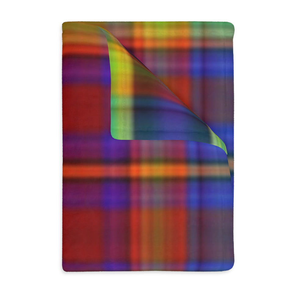52CB  Colorful Plaid Blanket