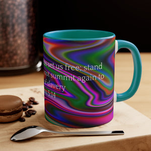 29CMSM  Colorful Marble Galatians 5:14 Mug