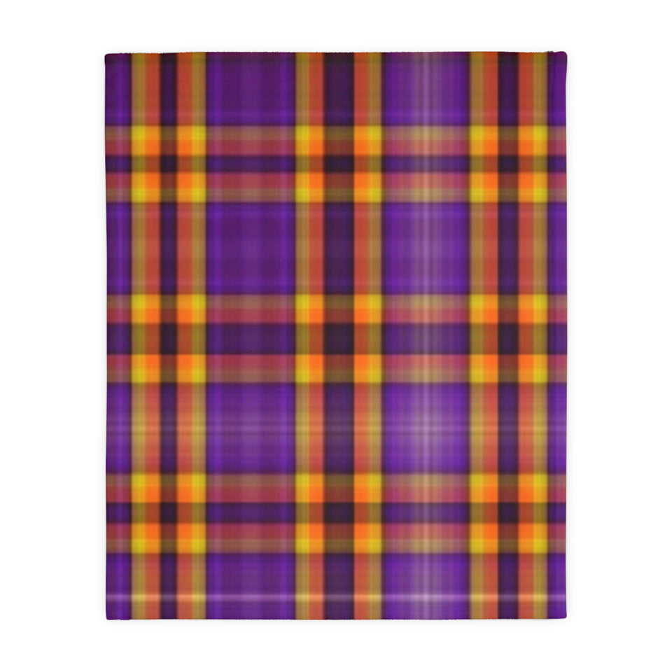 40CB  Colorful Plaid Blanket