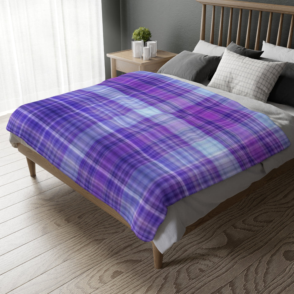 15CB  Colorful Plaid Blanket