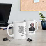 4JMM  James Madison Historical quote mugs