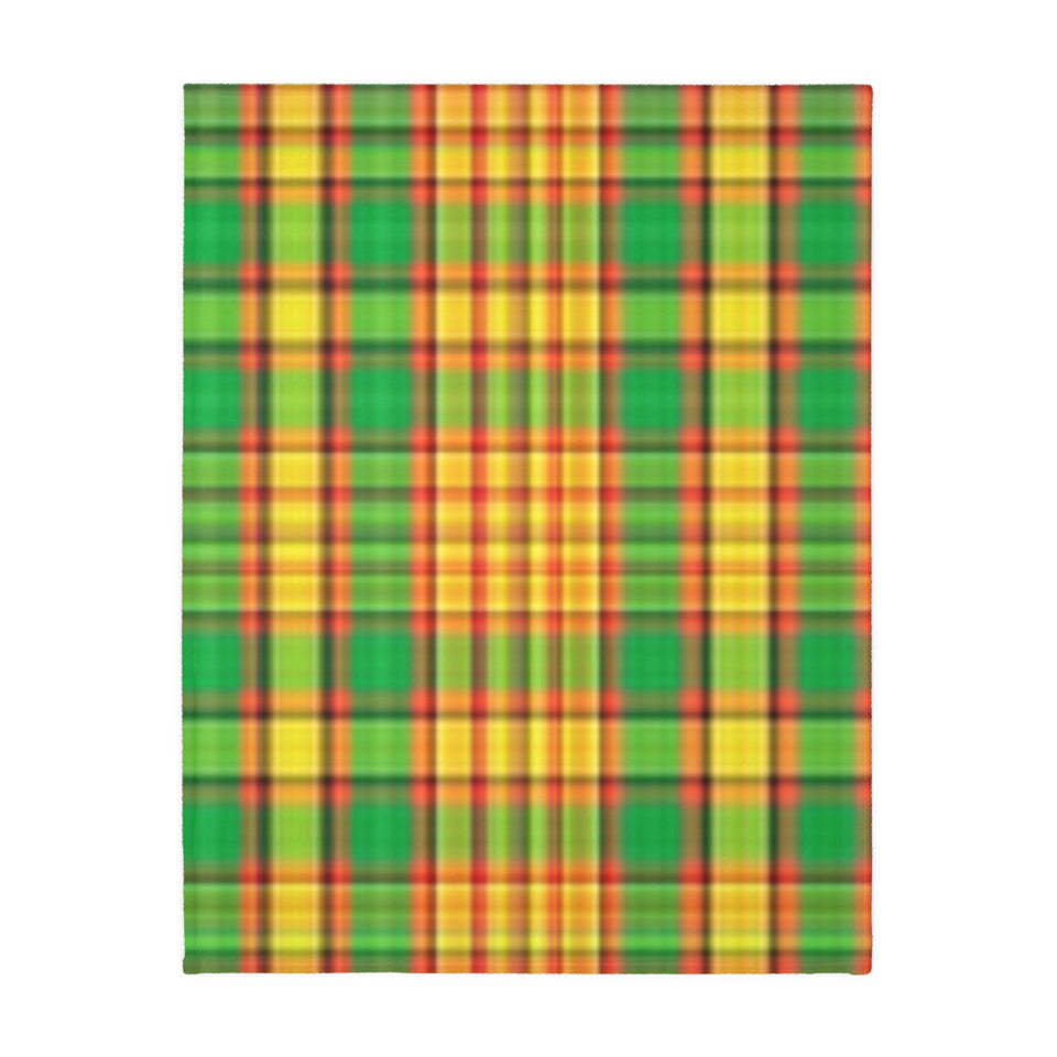 65CB  Colorful Plaid Blanket