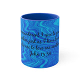 1CMSM  Colorful Marble John 13:34  Mug