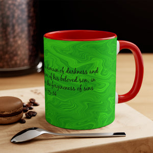 5CMSM  Colorful Marble Colossians 1:13-14 Mug