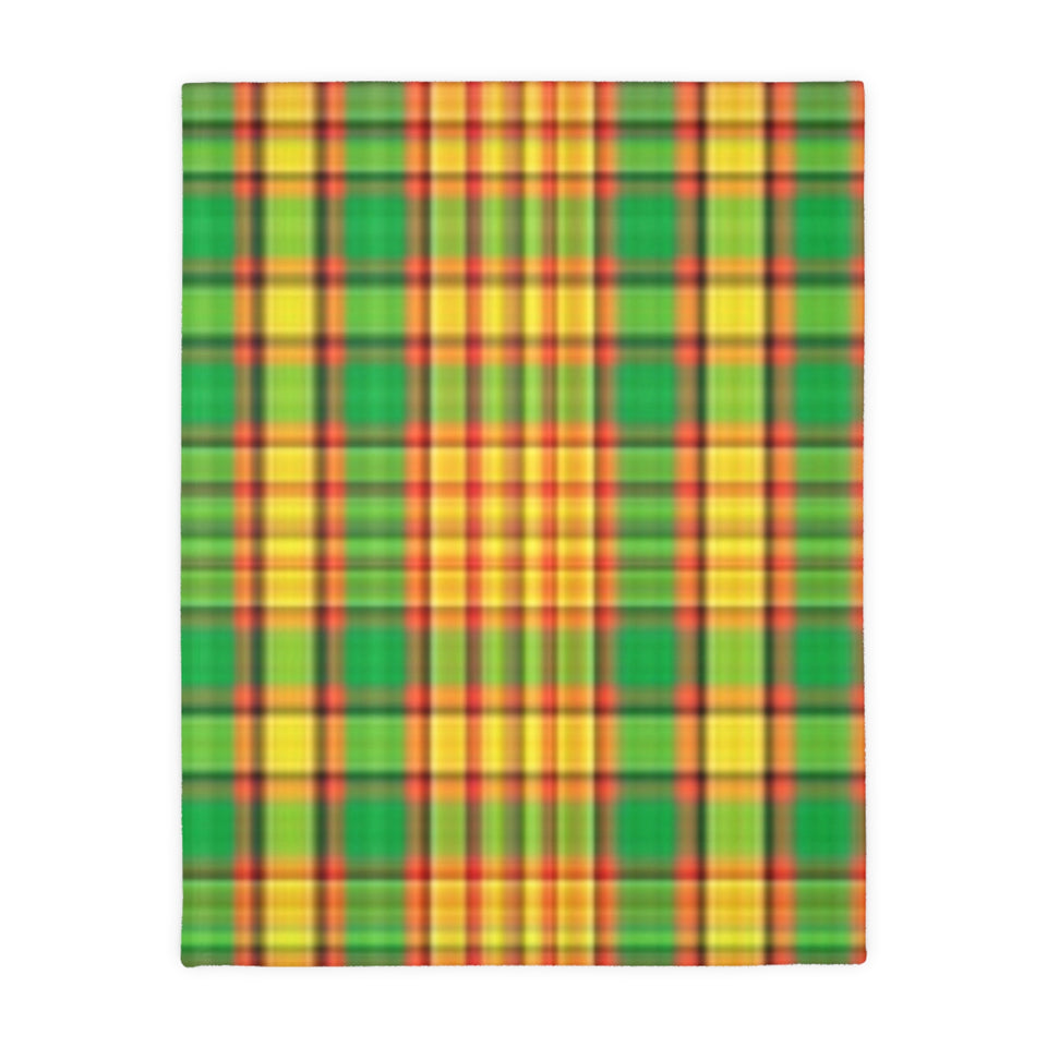 65CB  Colorful Plaid Blanket