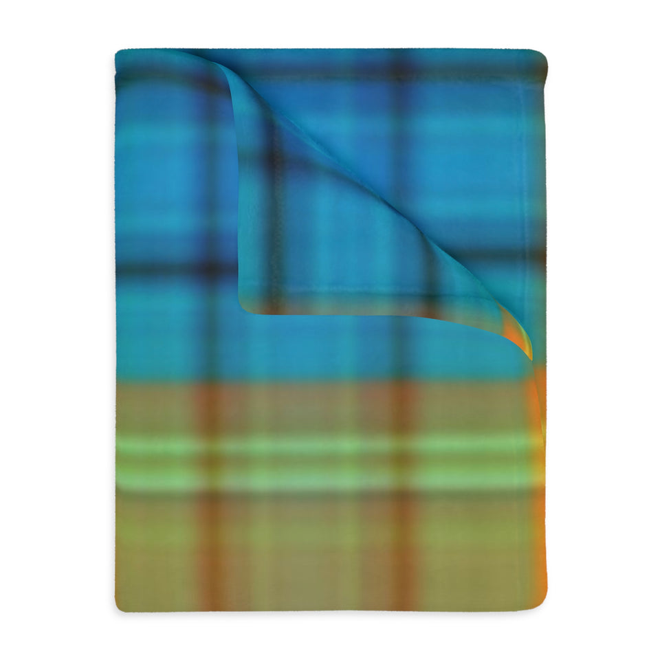 38CB  Colorful Plaid Blanket