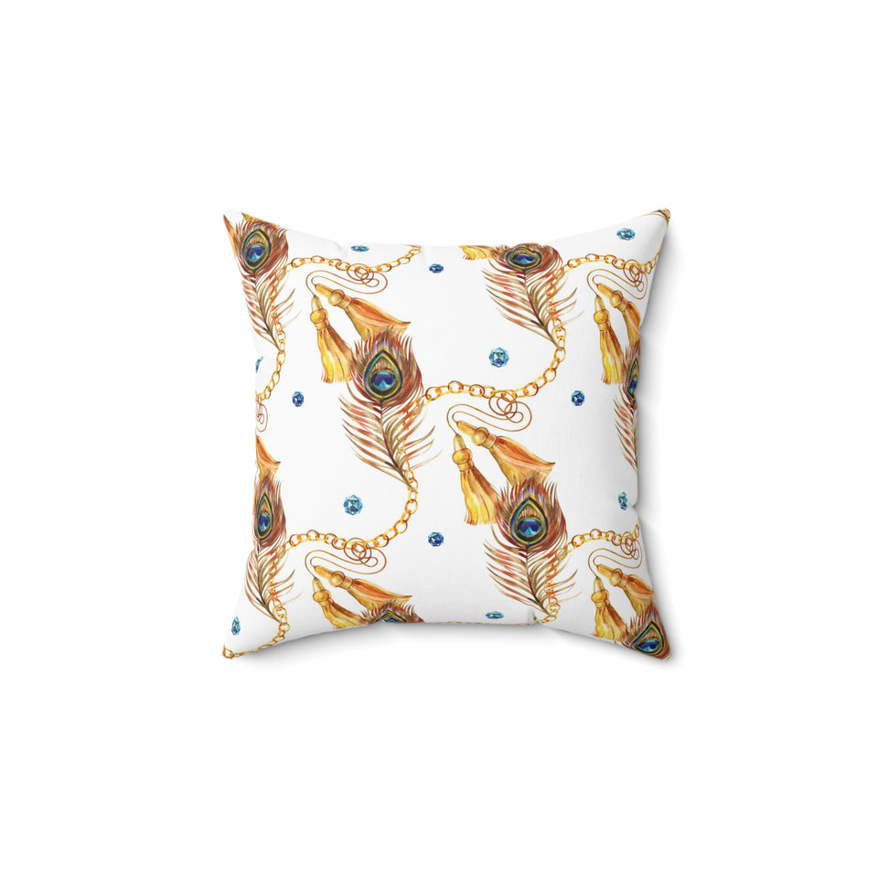 31PCF  Peacock Feather Pillow