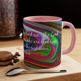 73CMSM  Colorful Marble Psalms 146:8 Mug