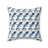 59PCF  Peacock Feather Pillow