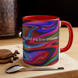 45CMSM  Colorful Marble 1 Chronicles 16:34 Mug