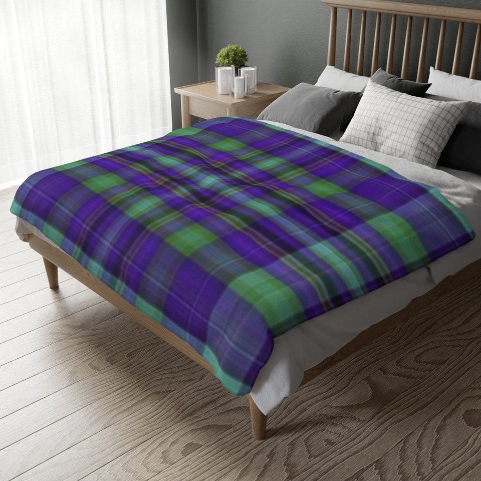 31CB  Colorful Plaid Blanket