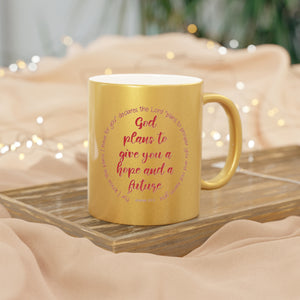 6SGM   Silver and Gold Christian Mug
