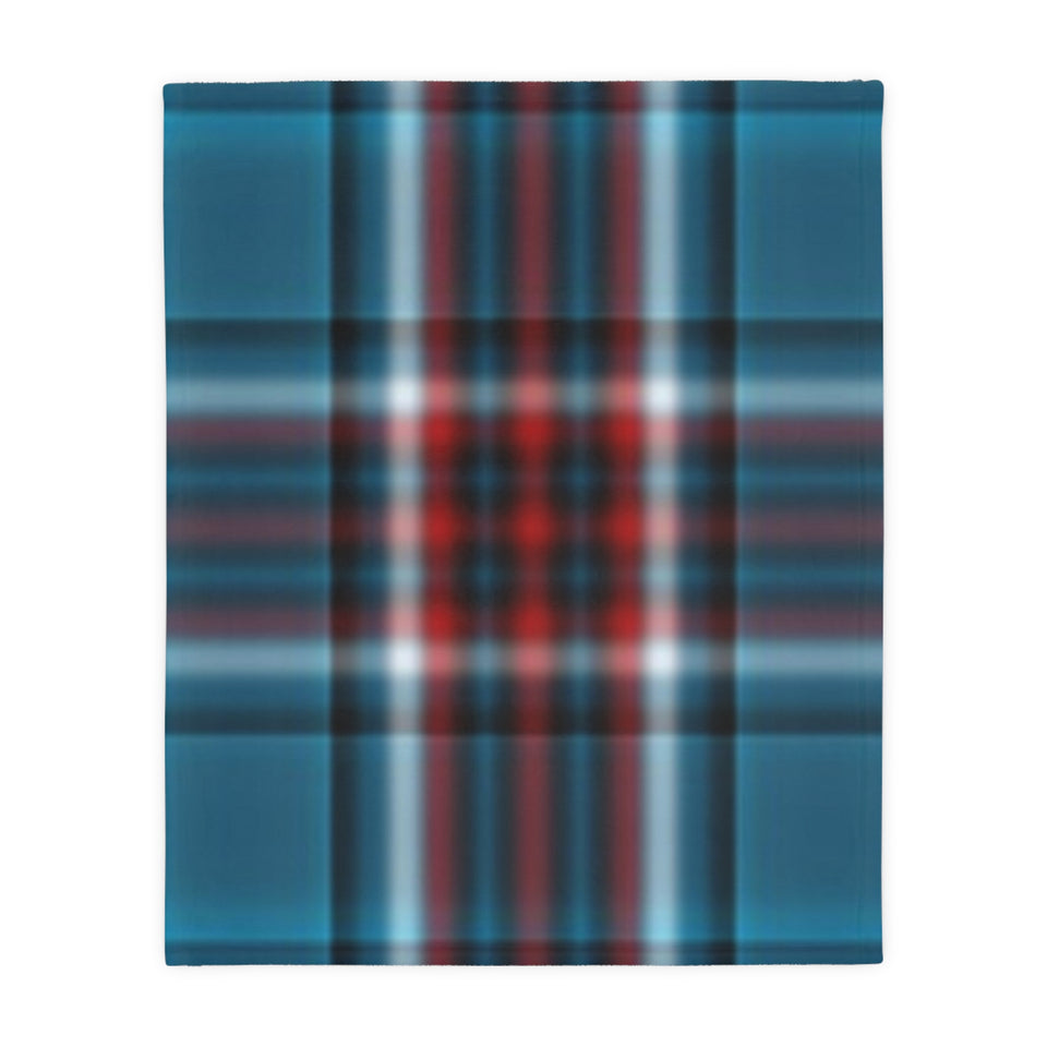 55CB  Colorful Plaid Blanket