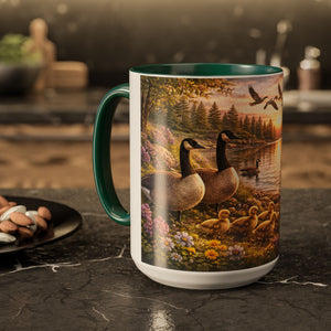 AM22  Canada Goose Family Mug