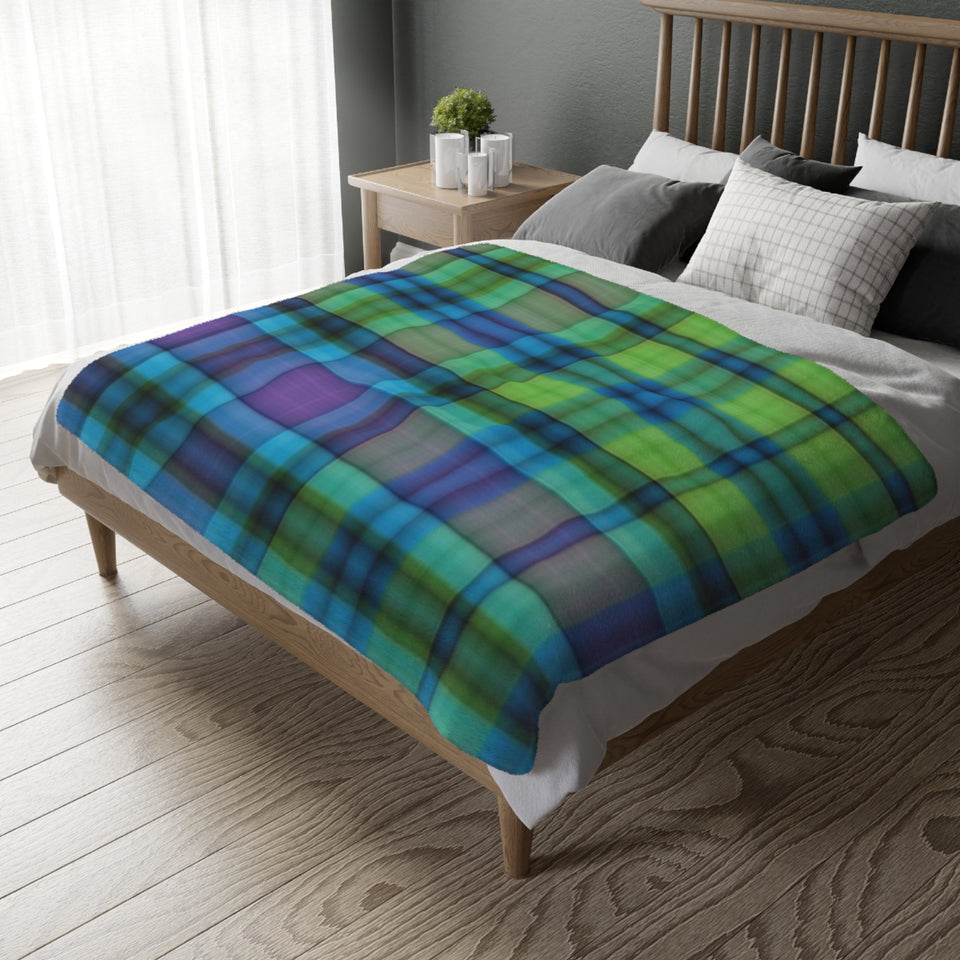 20CB  Colorful Plaid Blanket