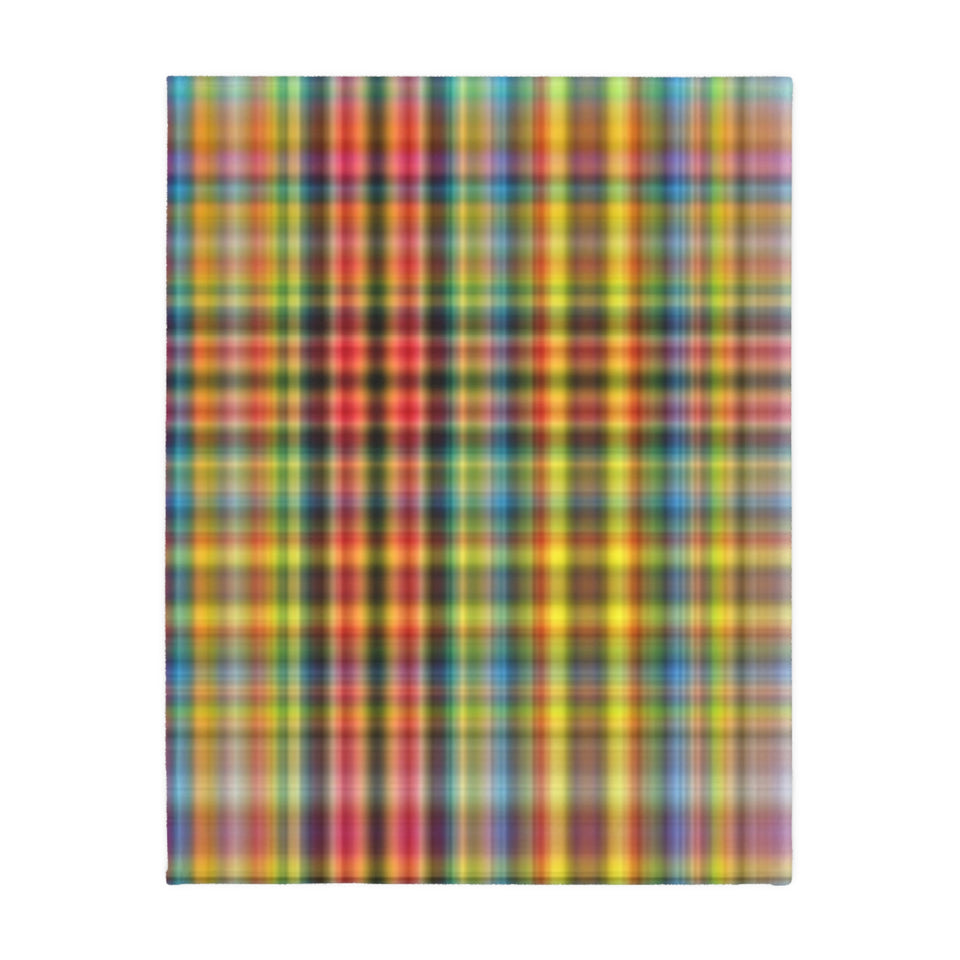 59CB  Colorful Plaid Blanket