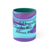 18CMSM  Colorful Marble Hebrews  8:12 Mug